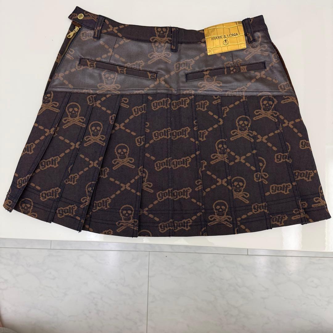 MARK&LONA スカルパターン ニットセーター スカート セット