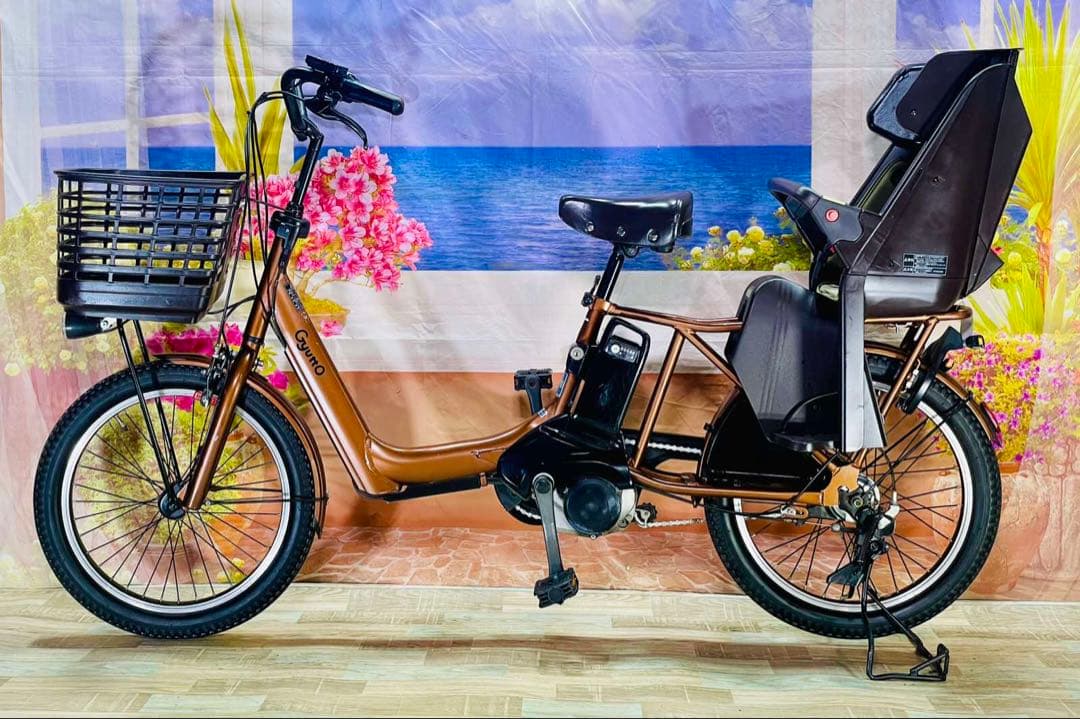 ギュットアニーズ2019年⭐️16AH！子供乗せ電動アシスト自転車Y3243