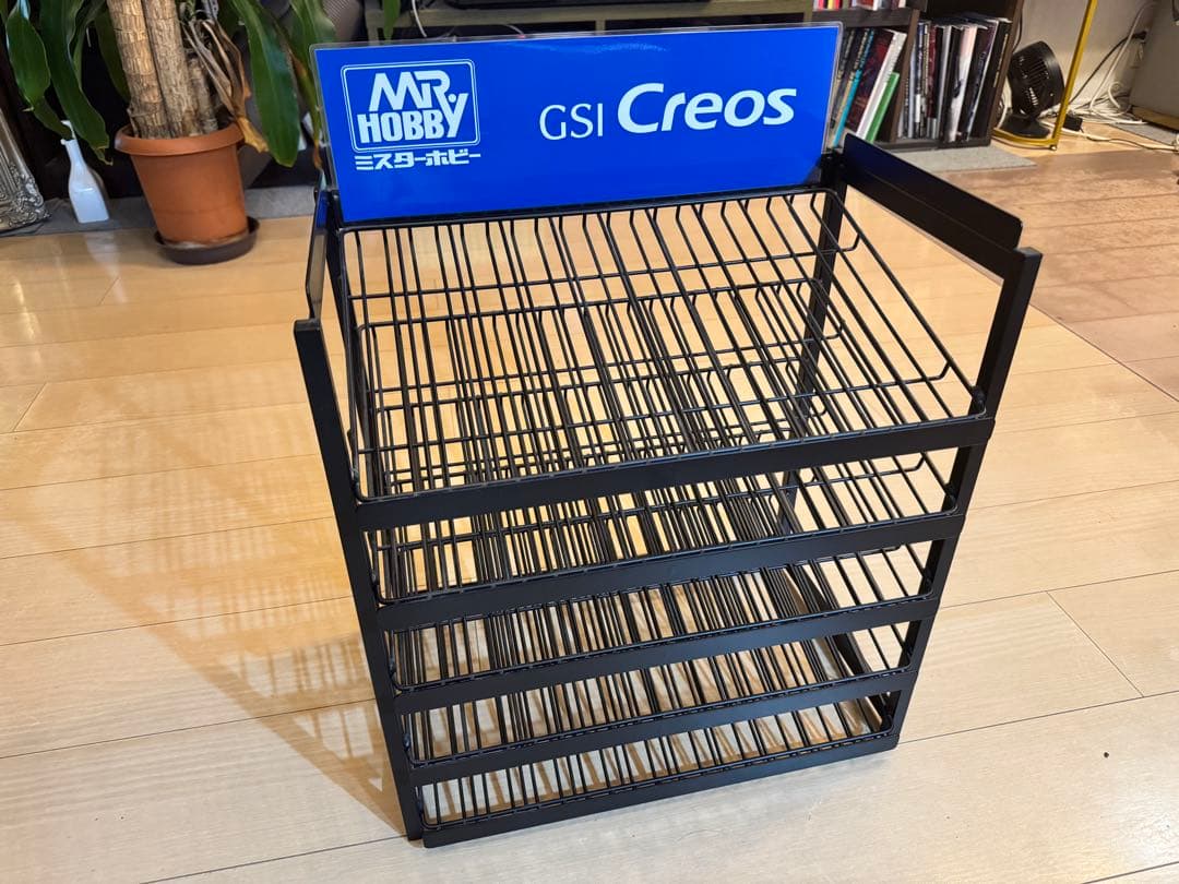 【GSIクレオス】クレオス製ビン塗料用ラック（10色×5段）