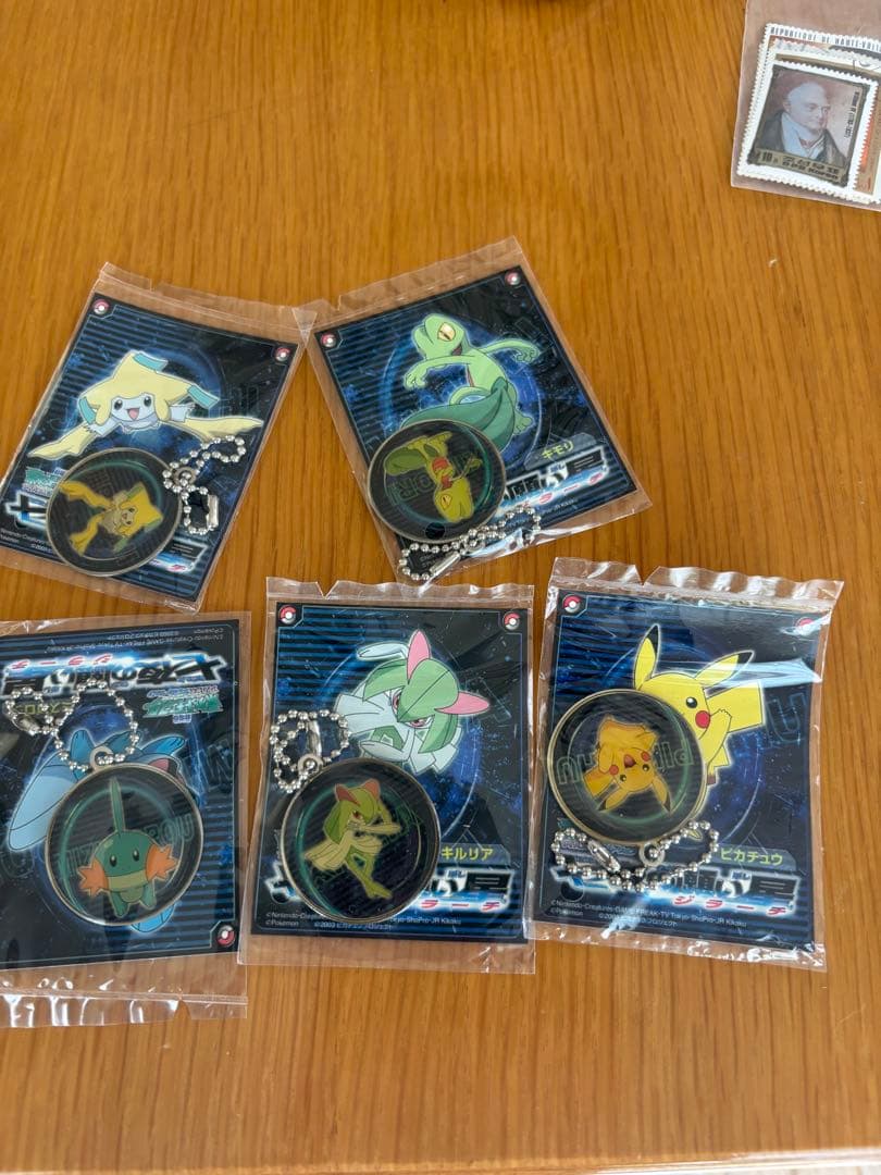 ポケモン アクリルキーホルダー 5個セット　ジラーチ　キモリ　ピカチュウ
