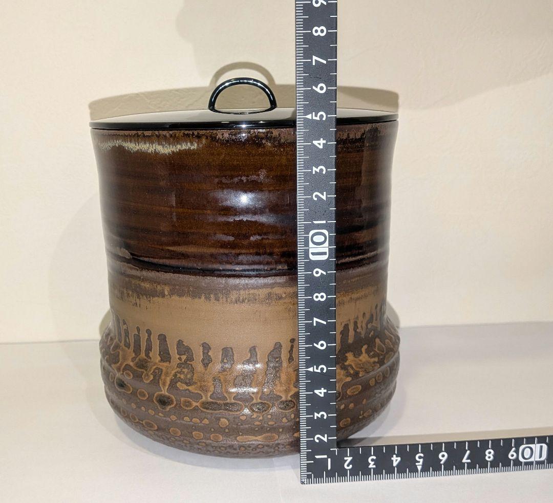 『鬼丸碧山』高取焼　水指　雪山窯　茶道具　共箱共布