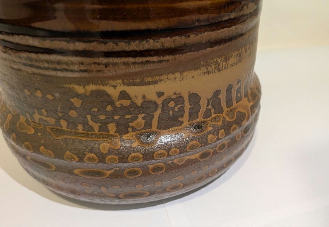 『鬼丸碧山』高取焼　水指　雪山窯　茶道具　共箱共布