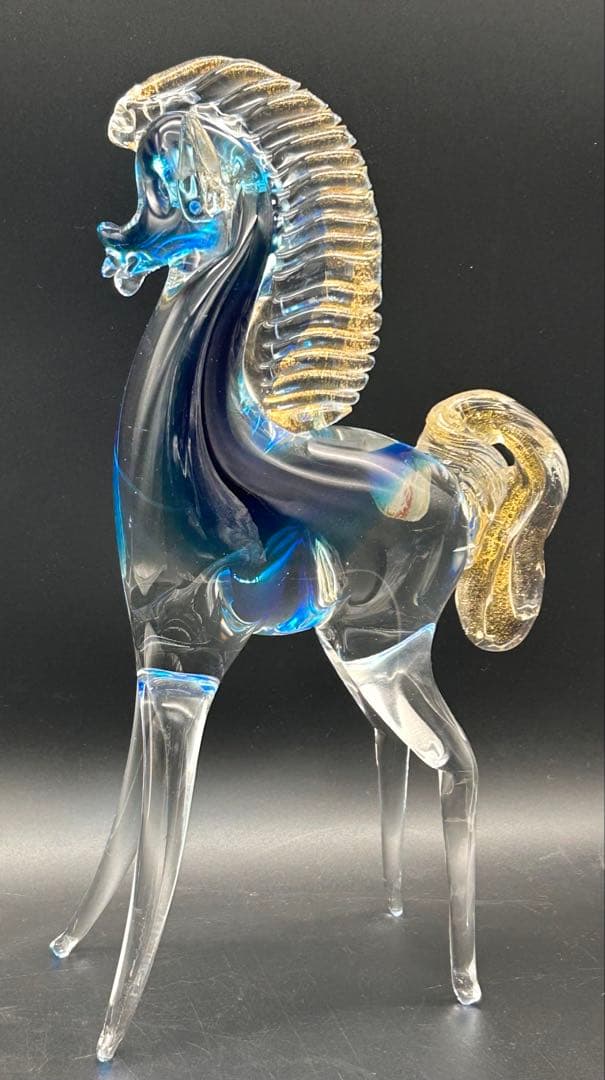 【希少】ベネチアングラス MURANO ムラーノ 馬　置物　ヴェネチアングラス
