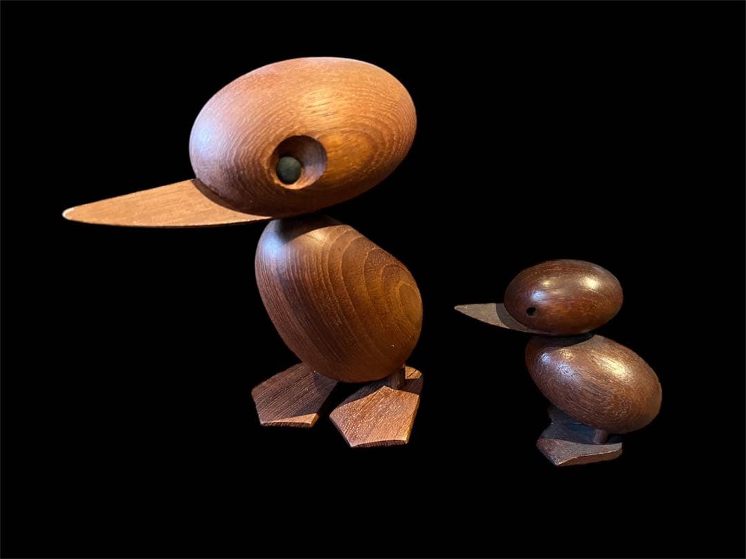 デンマーク製オリジナル/Hans Bolling ダックリング（親子セット） 木