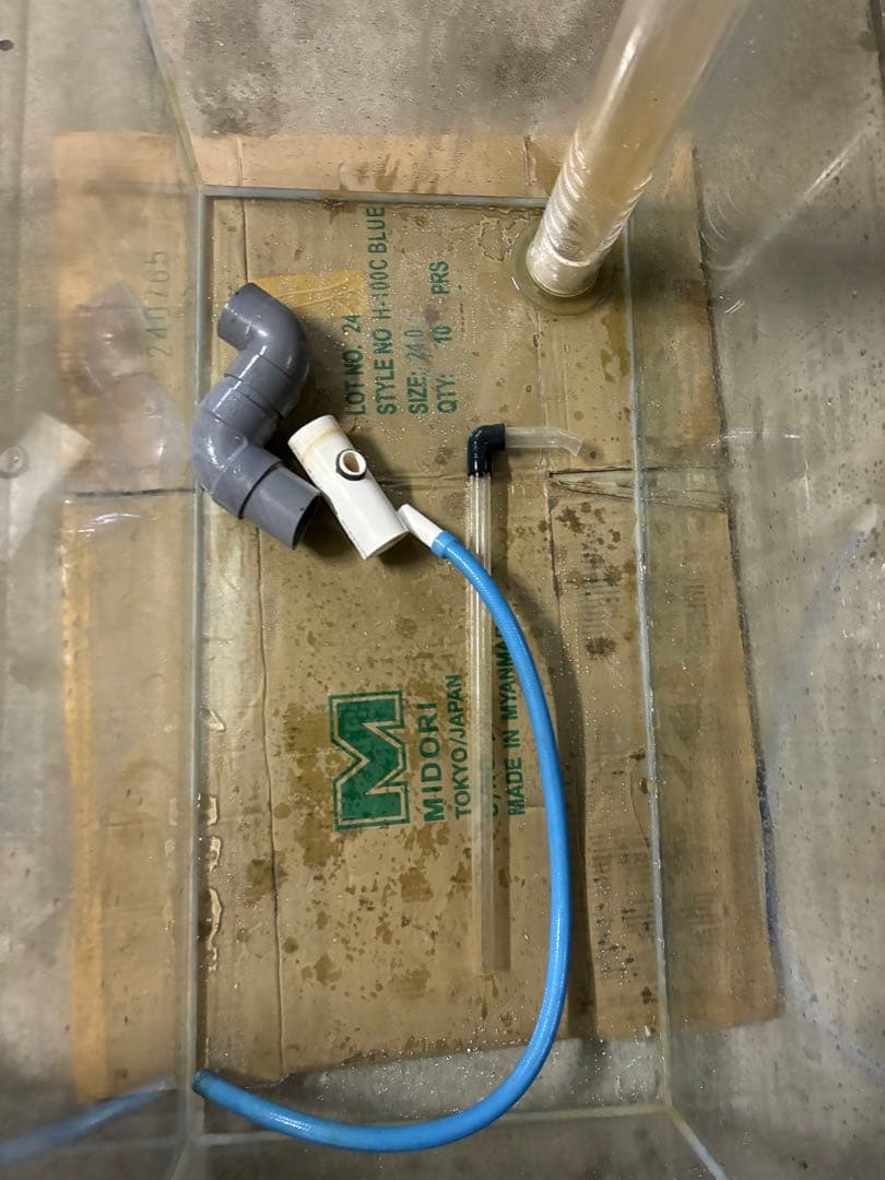 ガラスオーバーフロー水槽(90×45×50) 引き取り限定