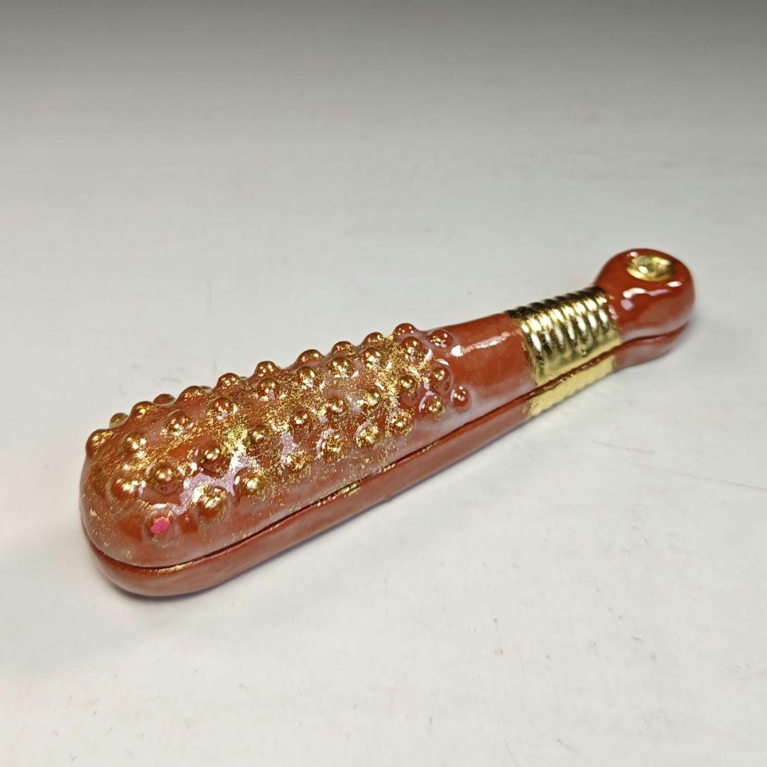 イ789 香合『川崎和楽作』『鬼の忘れ形見　香合　共箱』茶道具