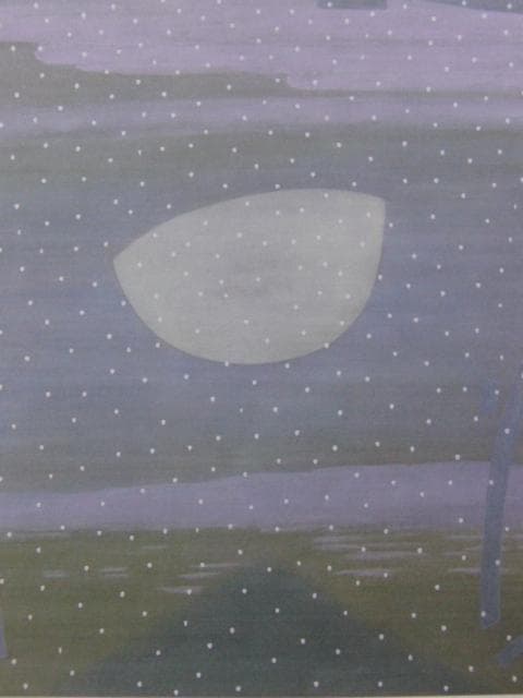 城康夫、【春景】、希少な画集画、新品高級額・額装付、状態良好