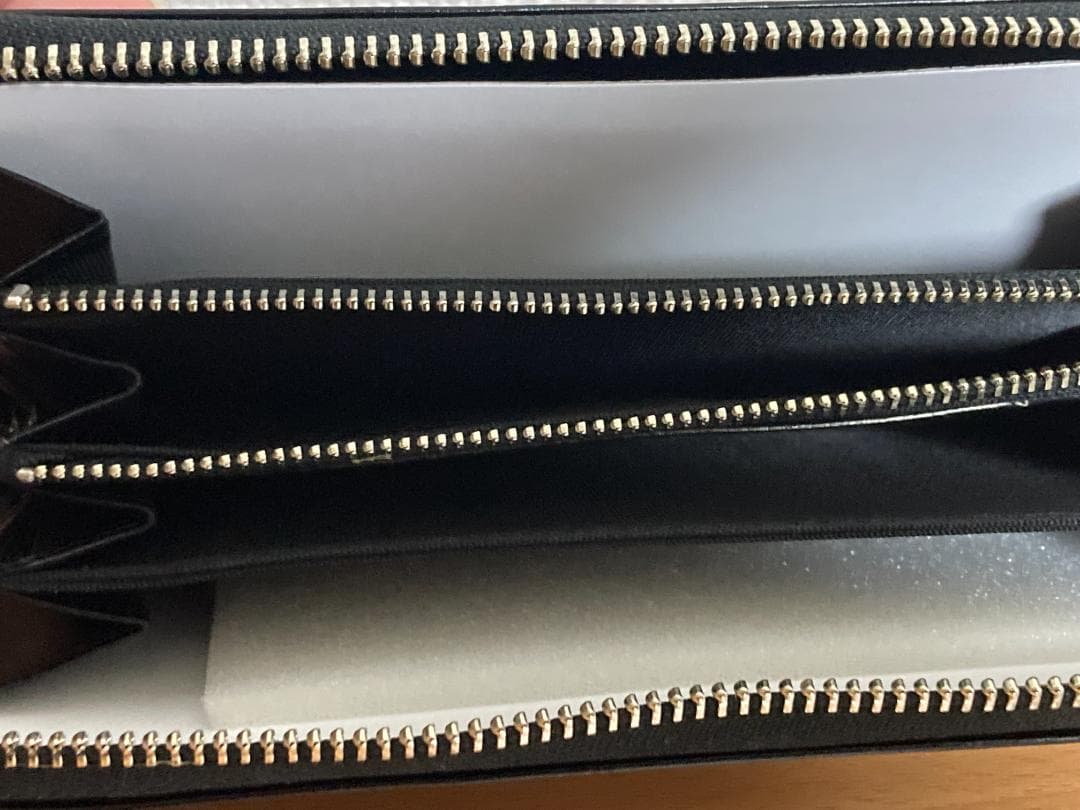 ナダヤ サンリオキャラクターズ 長財布 クロミ 牛革製 ブラック タグ付き未使用