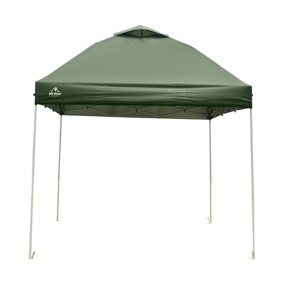 ワンタッチ タープテントUVカットアウトドアキャンプ日除け2M緑B