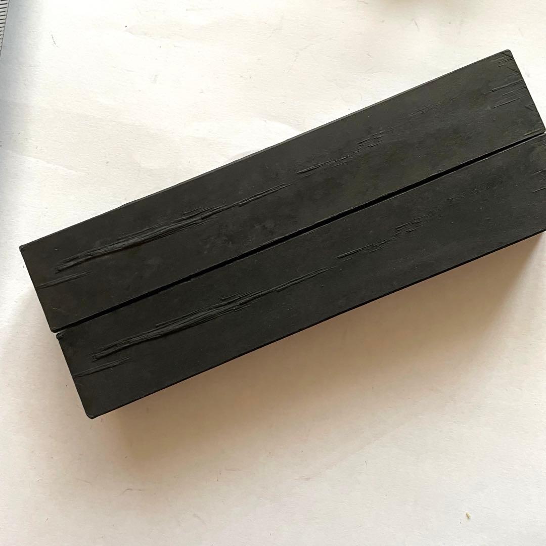 書道具　古墨　紫玉光　油煙104 上海墨廠　2本139g 未使用