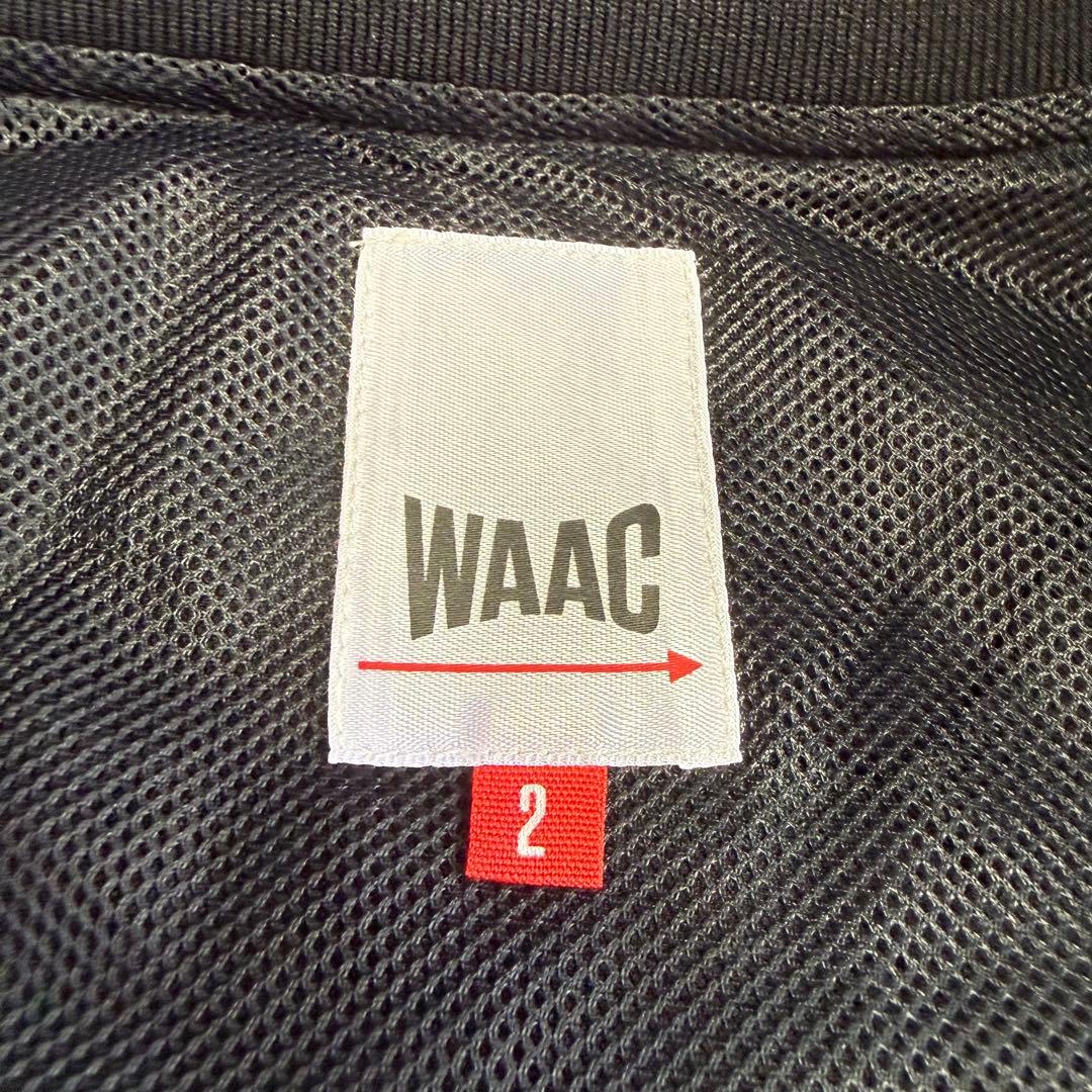 【ワック】美品 ジップジャケット ブラック ロゴ 2サイズ メンズ