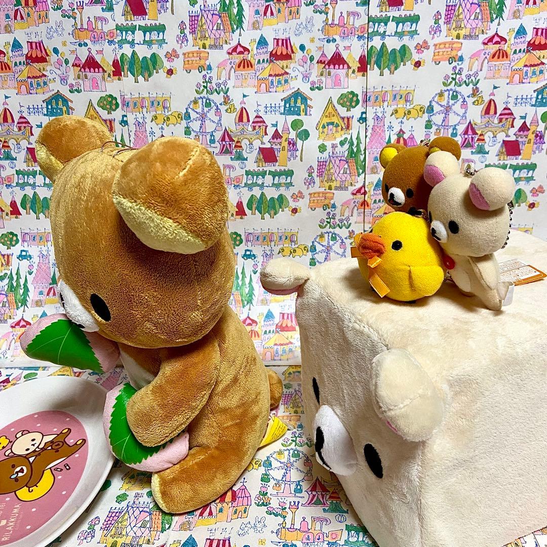 リラックマ まとめ売り18 ポーズ 桜餅 ぬいぐるみ マグ&お皿 ご当地根付け他