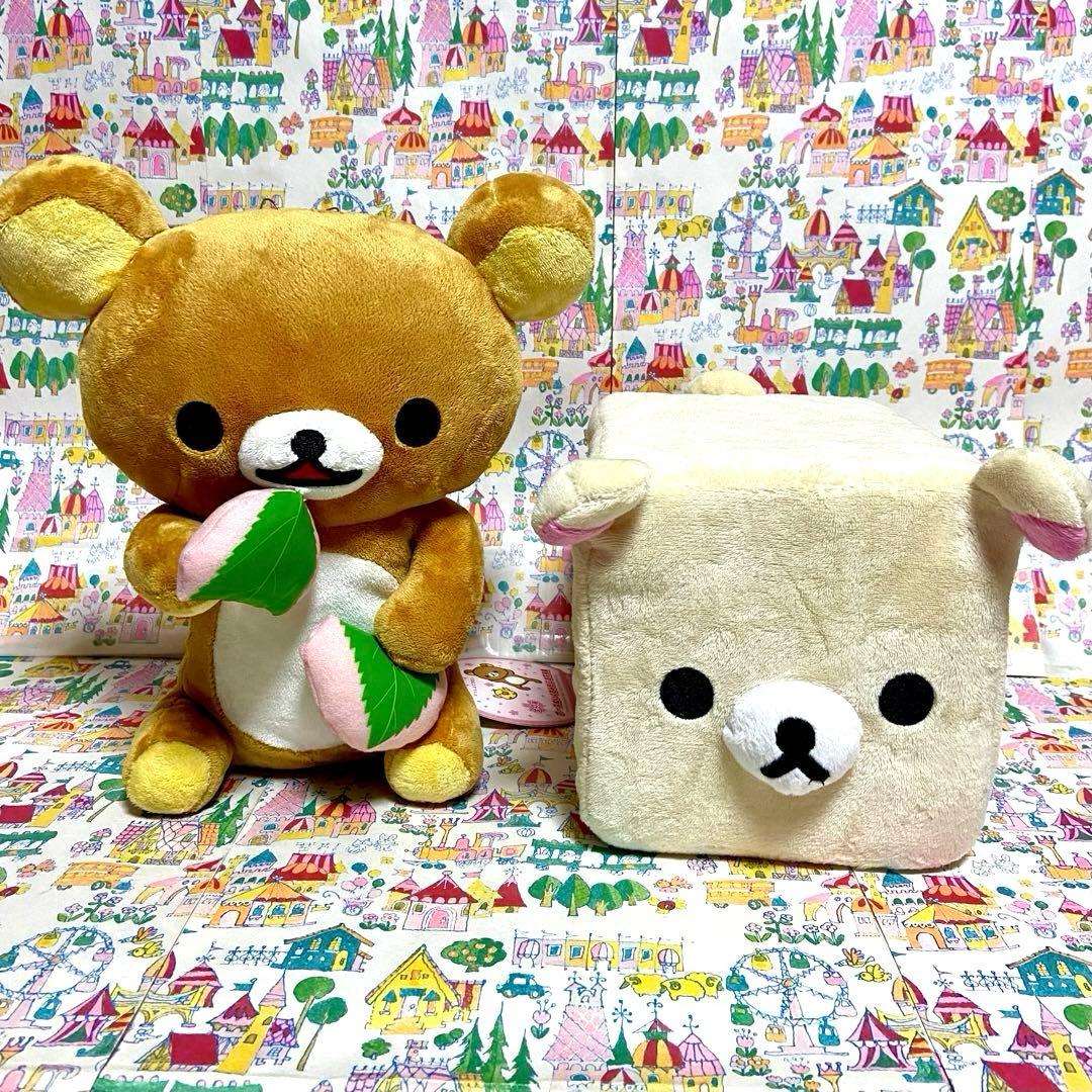 リラックマ まとめ売り18 ポーズ 桜餅 ぬいぐるみ マグ&お皿 ご当地根付け他