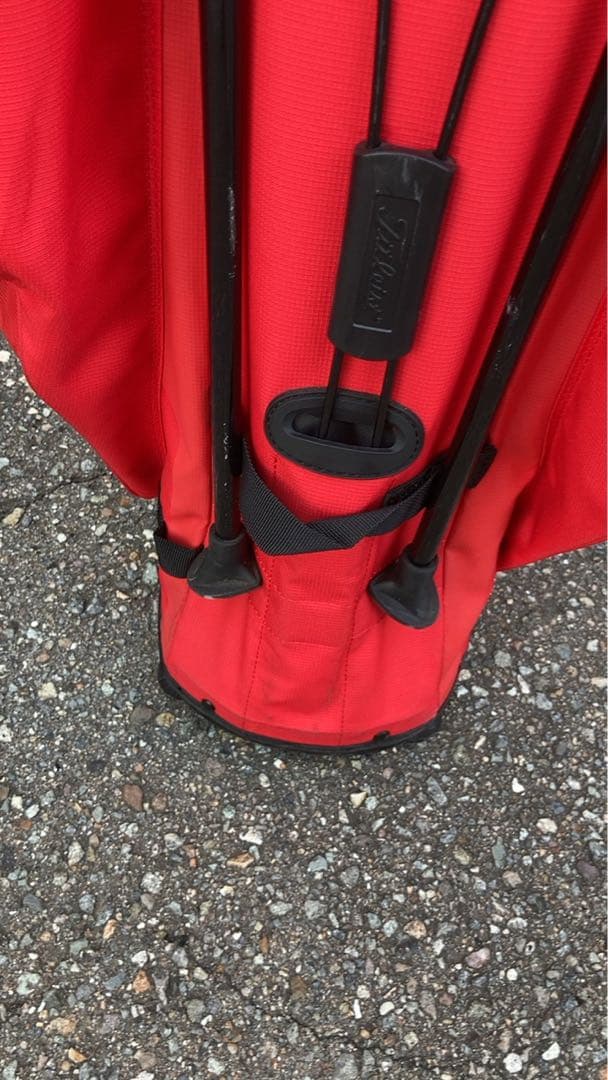 【シゲ様】Titleist 赤 キャディバッグ　スタンド式