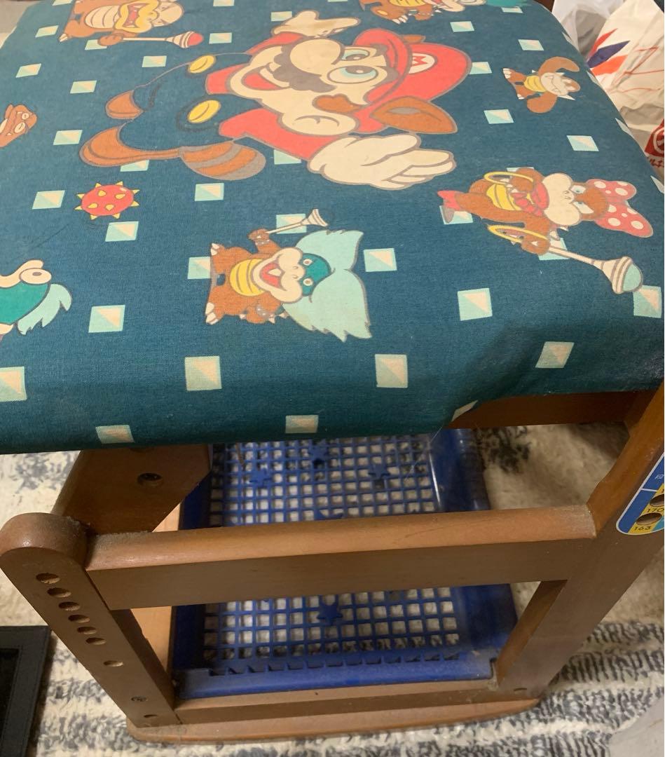 学習机　くろがね　スーパーマリオ3 椅子　超激レア　1点物　レトロ