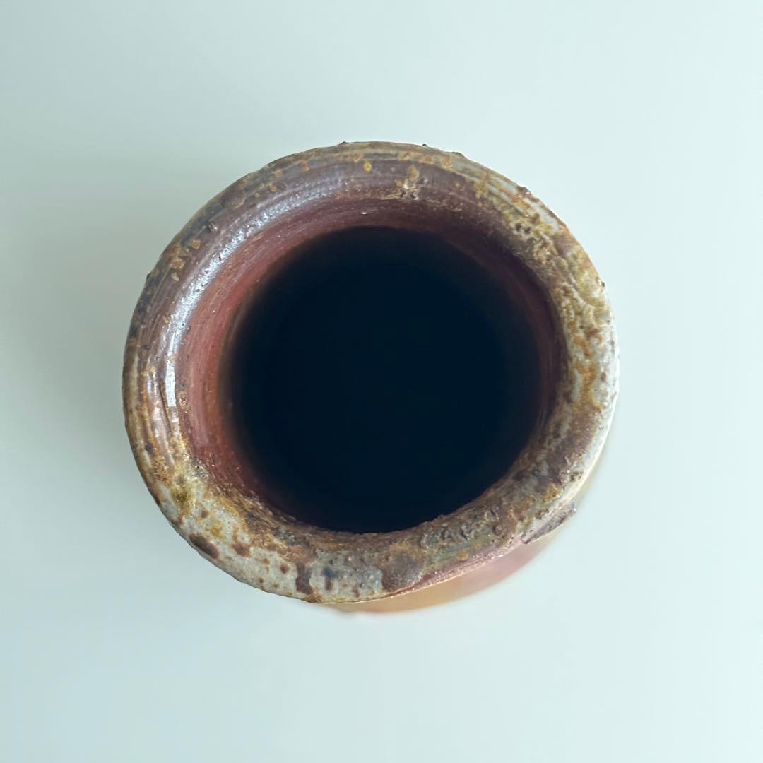 小山末廣 備前 花器 窯変 花入 共箱