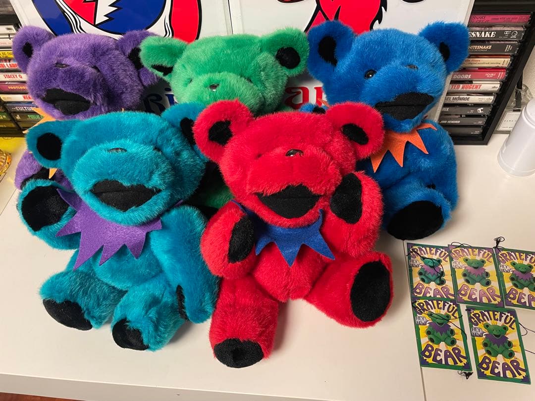 グレイトフルデッドベア 12インチ プラッシュ Grateful dead 5体