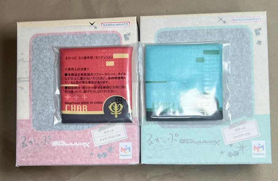 ガンダム ジークアクス るかっぷ シャア 　シャリア・ブル　セット　限定座布団
