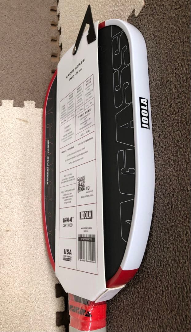 新品！！JOOLA ヨーラピックルボール パドル アガシ プロ 14mm232g