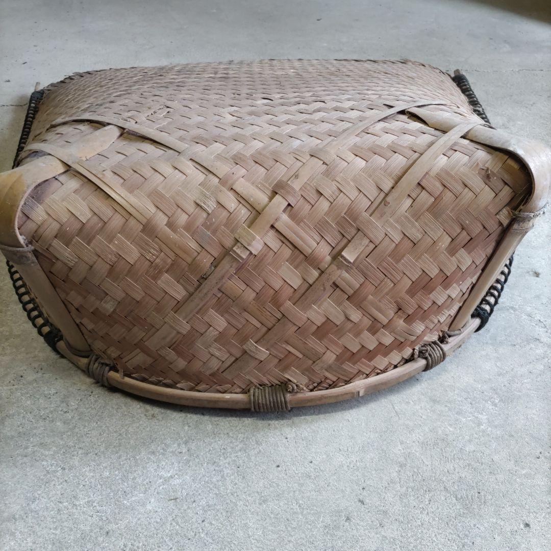 昭和レトロ　民具　箕　竹製　農具　アンティーク　貴重品