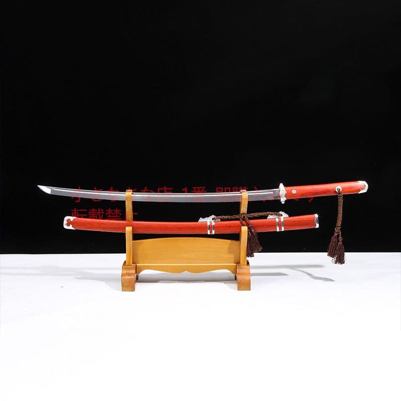 曲げ金擬銀素装唐横刀赤木金マンガン鋼 古兵器 武具 刀装具 日本刀 模造刀居合刀