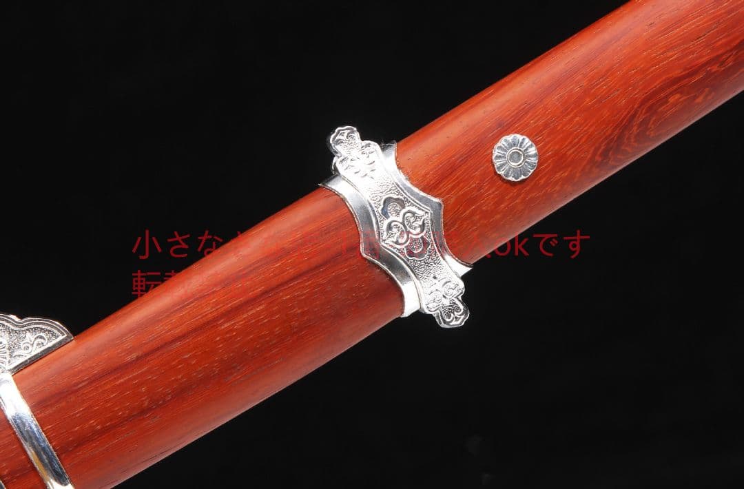 曲げ金擬銀素装唐横刀赤木金マンガン鋼 古兵器 武具 刀装具 日本刀 模造刀居合刀