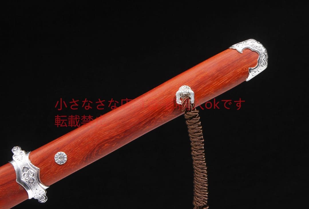 曲げ金擬銀素装唐横刀赤木金マンガン鋼 古兵器 武具 刀装具 日本刀 模造刀居合刀