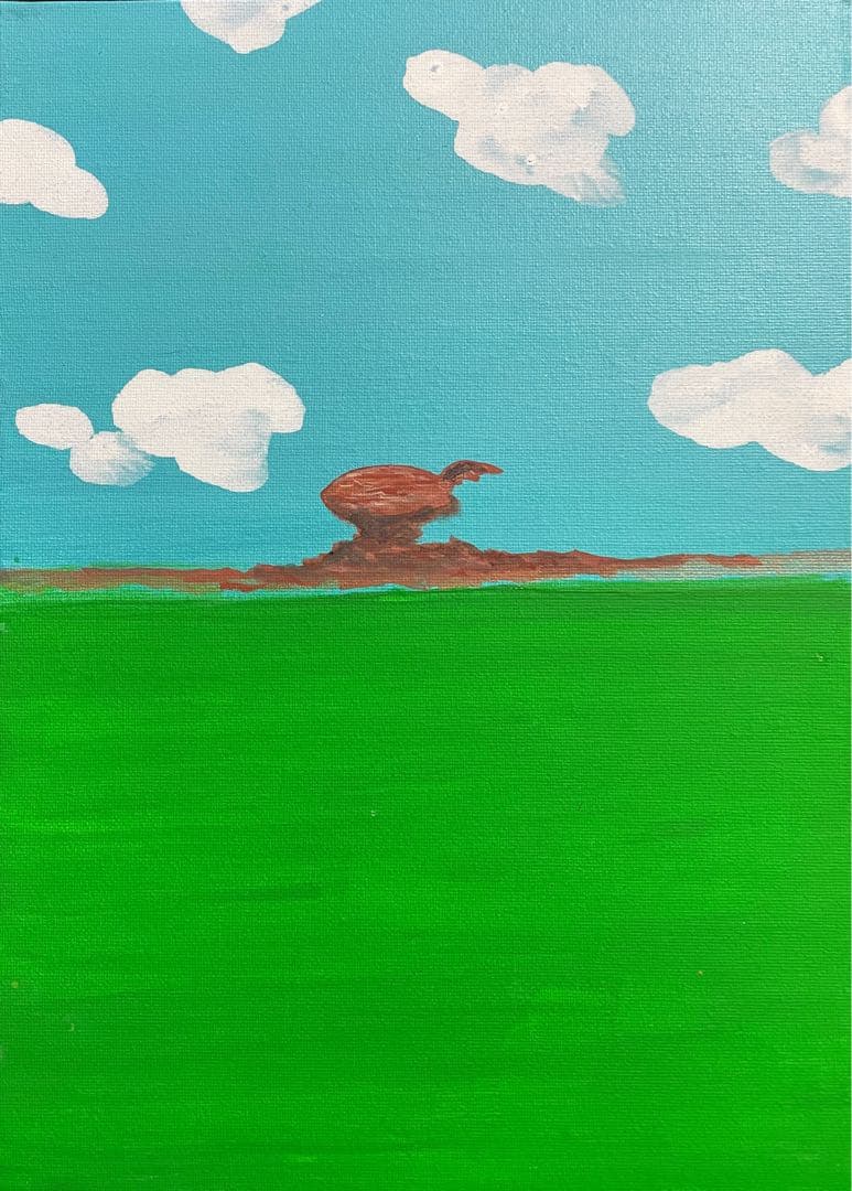 絵画『Door』アクリル絵画。3枚セット。