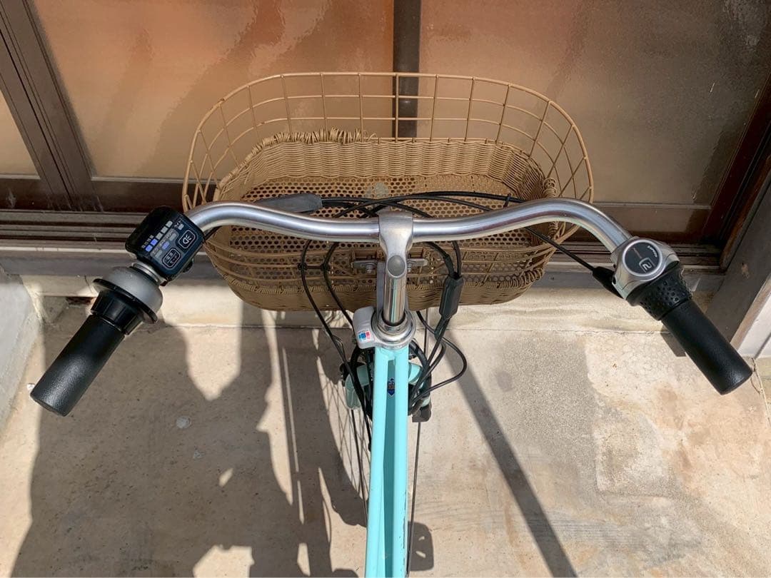 電動自転車　No.6626 ブリヂストン カジュナ 26インチ 水色　神戸　大阪