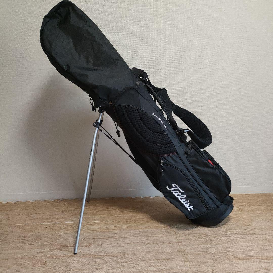 Titleist ゴルフバッグ ブラック 5分割　スタンド付