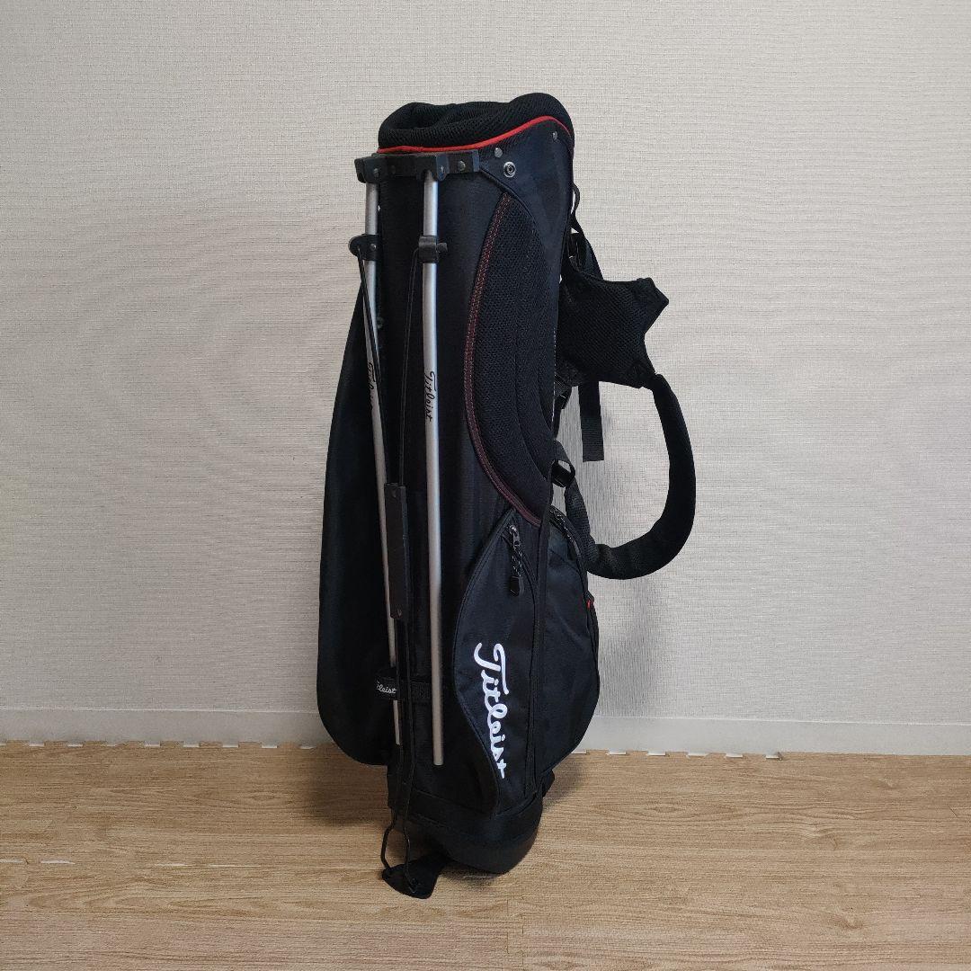 Titleist ゴルフバッグ ブラック 5分割　スタンド付