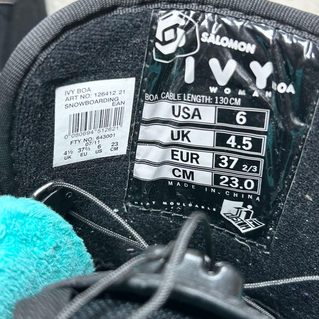 SALOMON スノボ　レディース　スノーボードブーツ 23cm 水色