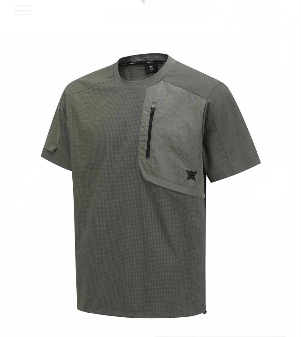 新品⭐️タグ付き ⭐️Ｌ　ANEW メンズ トップス　カーキ　人気セットアップ