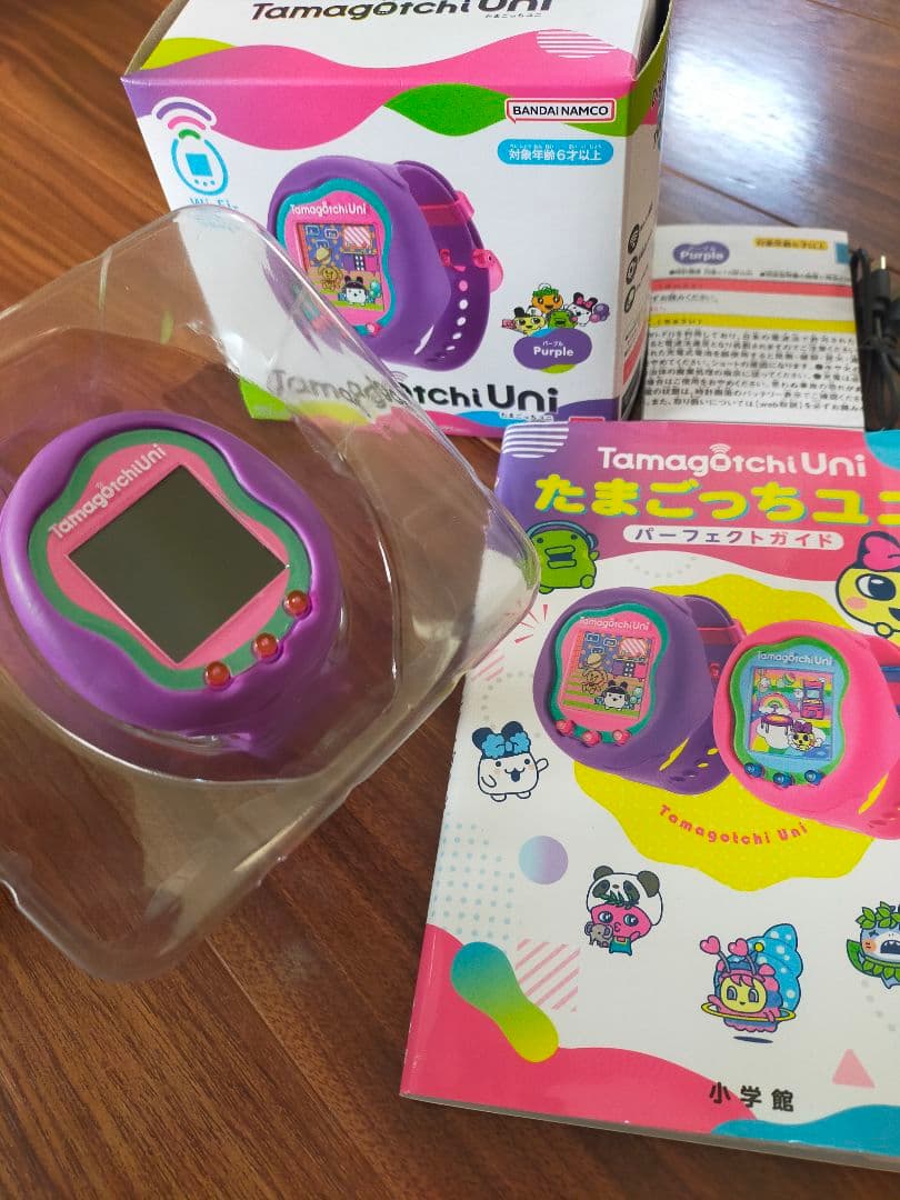 Tamagotchi Uni パープル　たまごっちユニ　ガイドブック付き動作確認