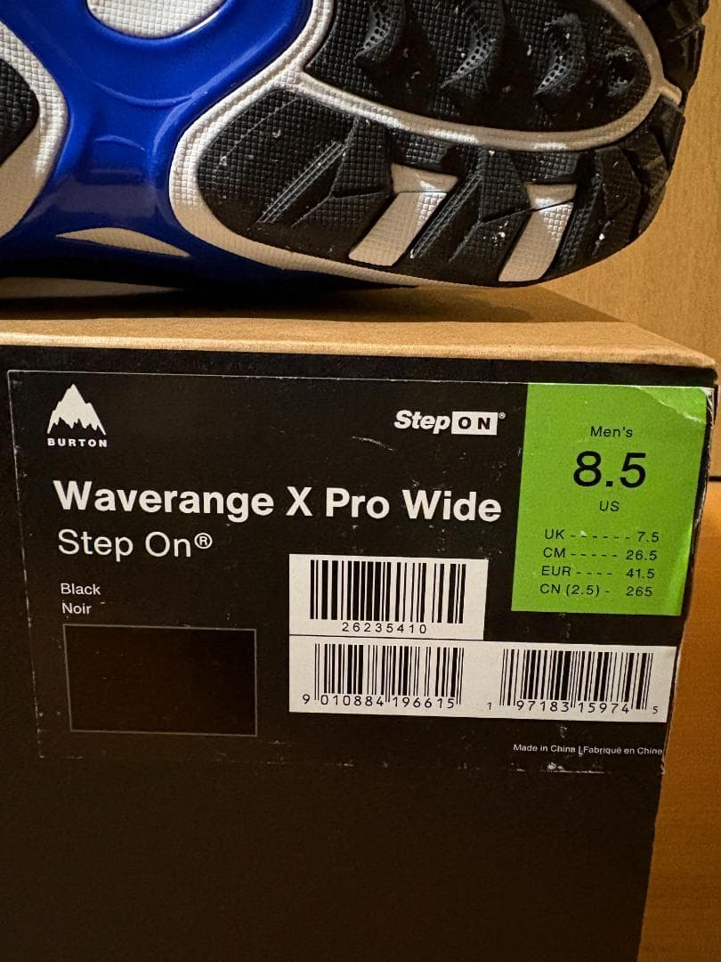 Burton Waverange X Pro Step On 26.5 保証書付