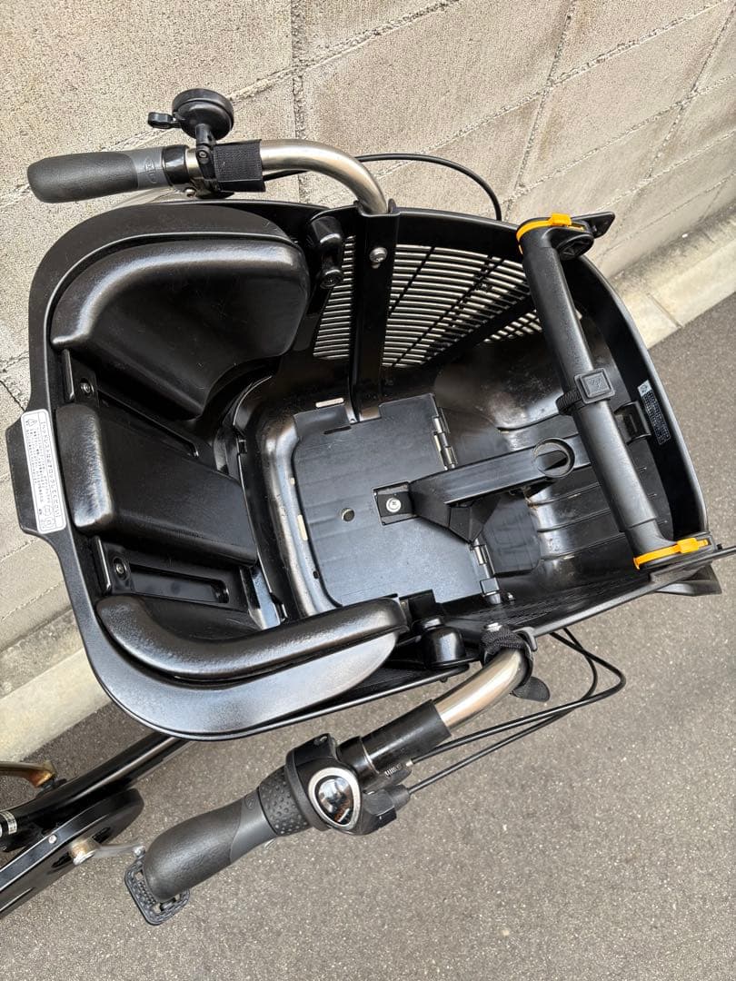 前子乗せ　自転車　ブラック