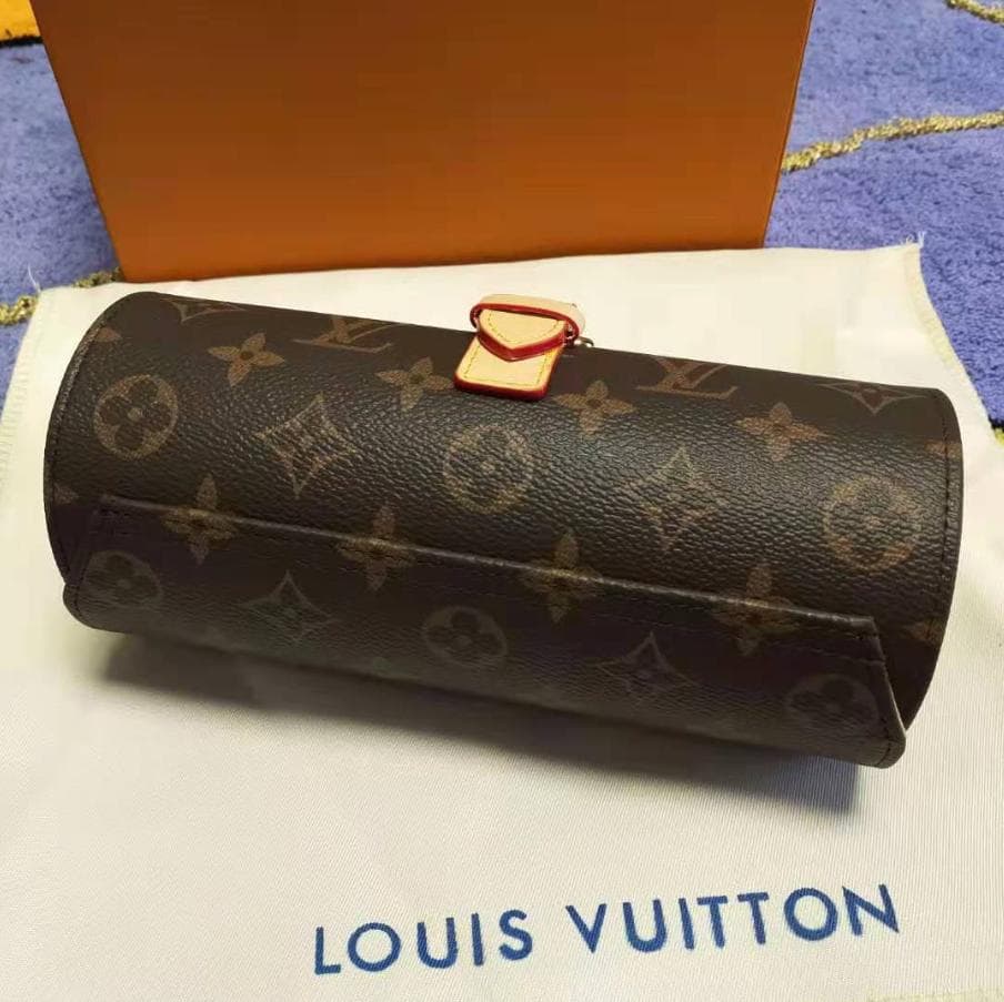 【美品】ルイヴィトンモノグラム エテュイ 3モントルM47530 ウォッチケース
