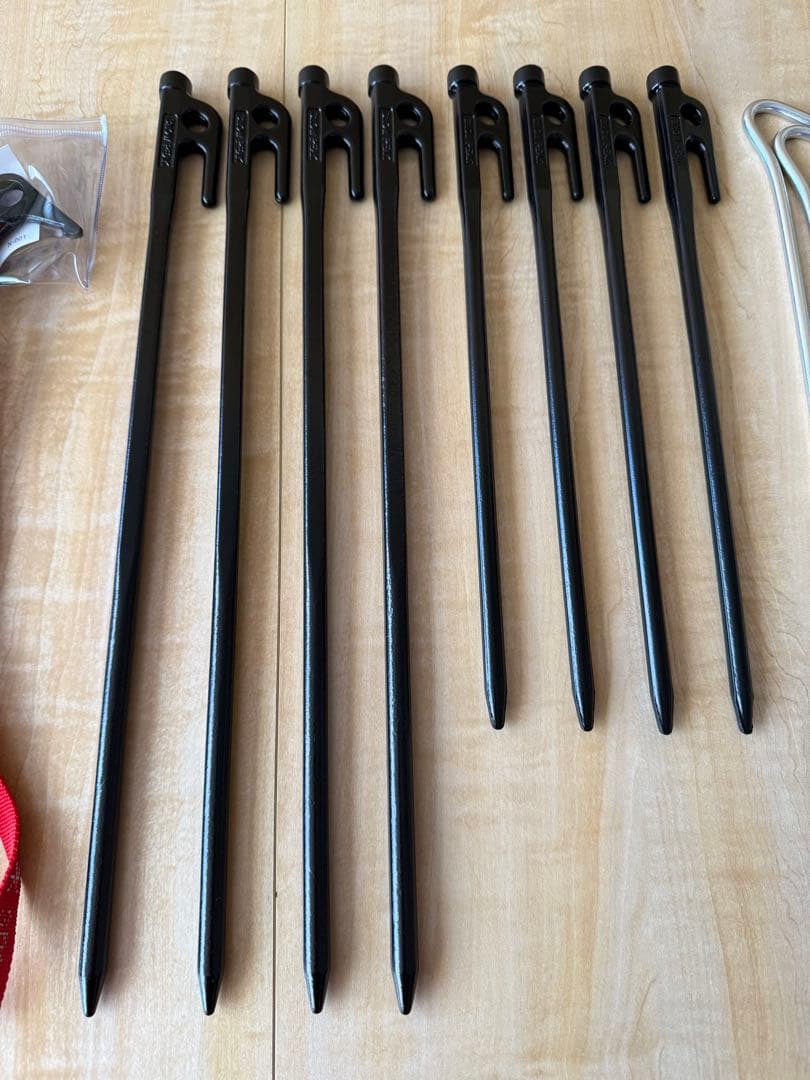  peak スノーピーク タープ設営セット (ハンマー/ペグ/ケース)