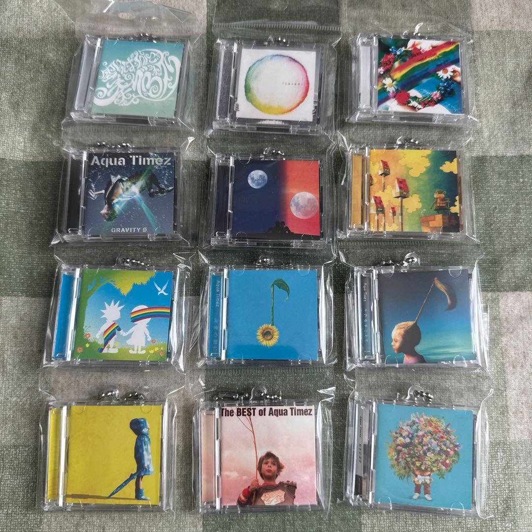 AquaTimez ミニCDキーホルダー 新品未開封 コンプリートセット 12個