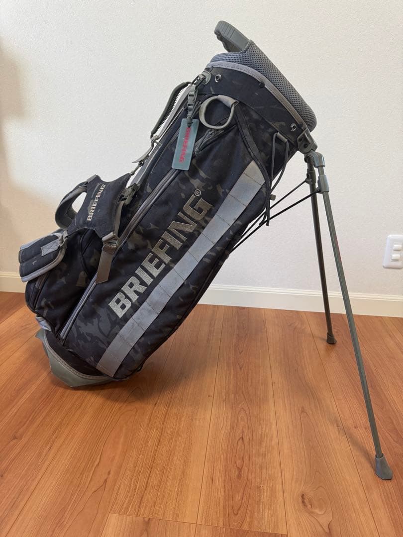 限定品！ブリーフィング CR-4 キャディバッグ ブラックカモWOLF GRAY