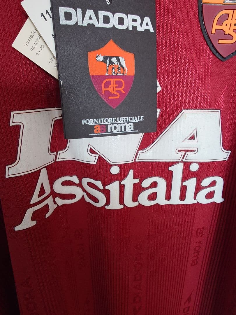 DIADORA社正規品☆新品☆タグ付☆中田英寿☆ユニフォーム☆セリエＡ☆ローマ☆