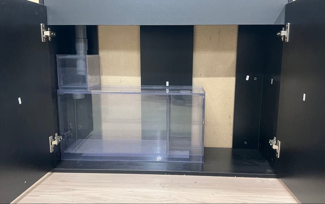 900×300×300㎜オールガラスオーバーフロー水槽セット　クリアシリコン