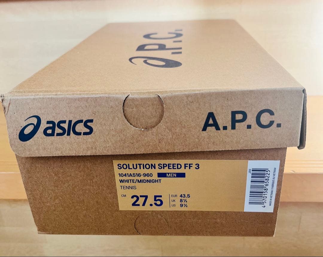 ASICS × A.P.C. テニスシューズ 27.5cm 公式サイト購入