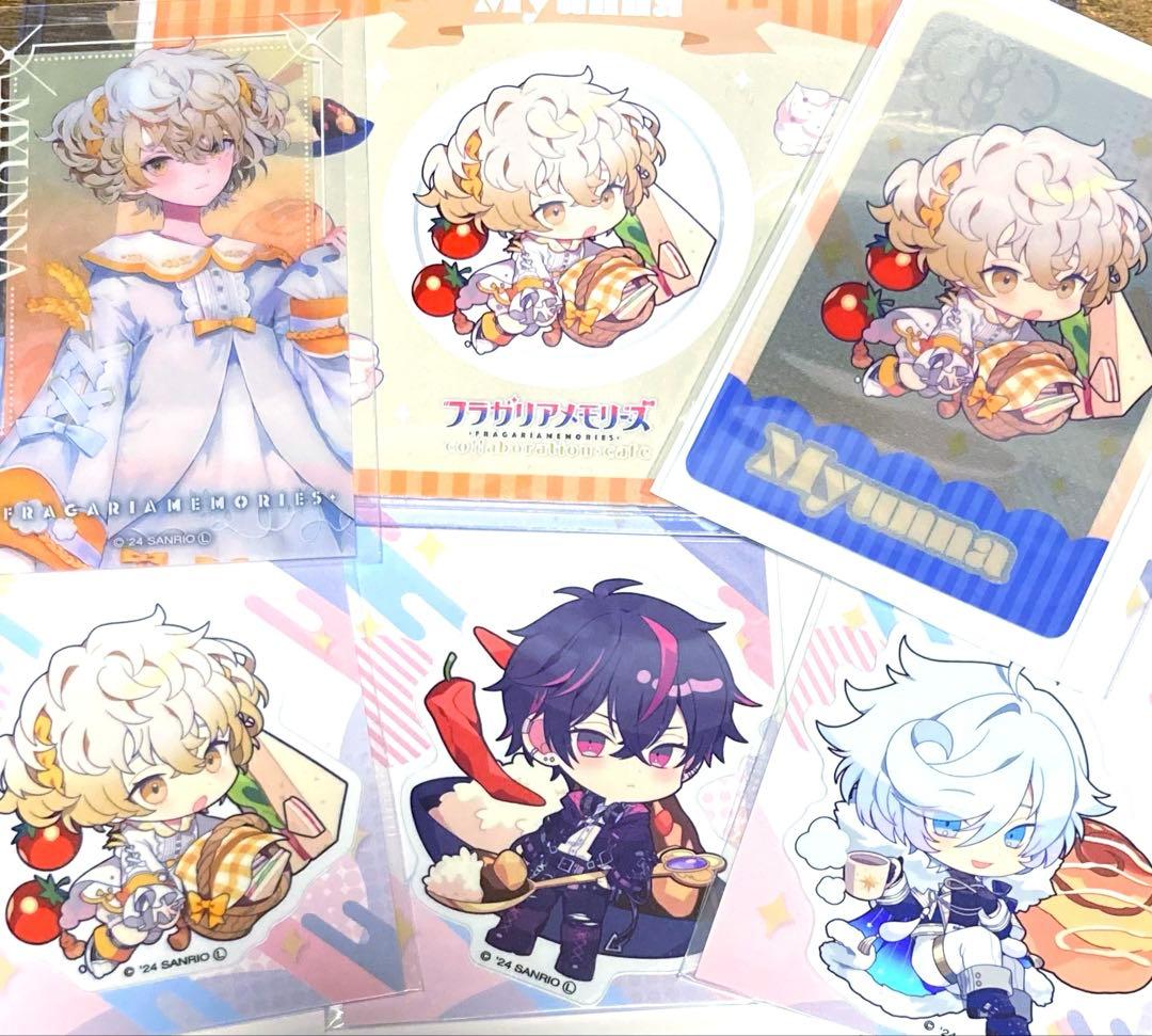 フラメモ フラガリアメモリーズ ミュンナ アクスタ　缶バッジ コラボ