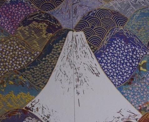 平松礼二、【春山水・ジャポン】、希少な額装用画集より、新品額装付、状態良好