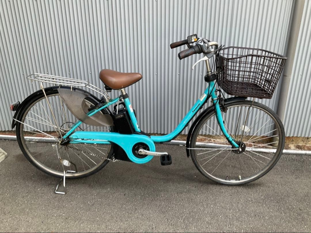パナソニック最新機種電動アシスト自転車viviDX26インチブルーボディー