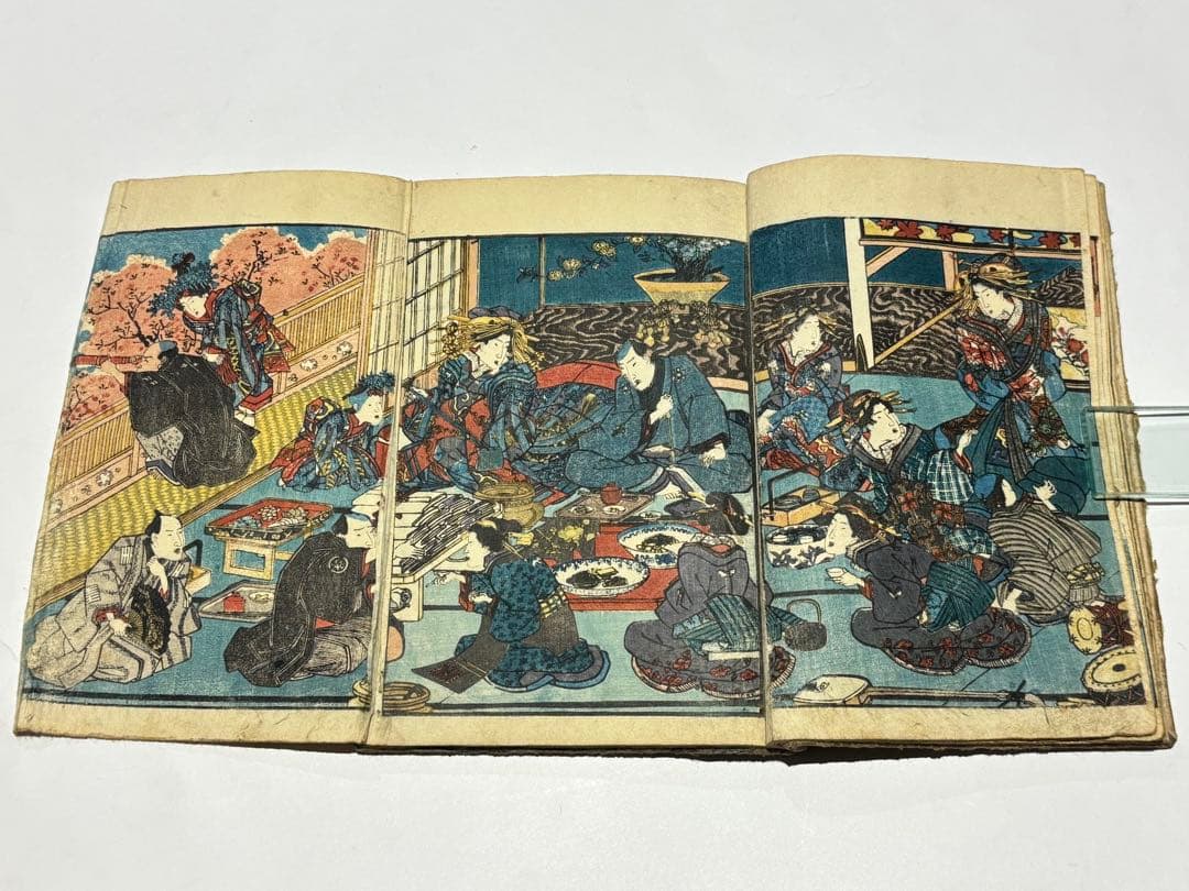 「春色松の栄 上ノ巻」歌川国芳画 女好庵主人作 1冊|春画 艶本 浮世絵 和本