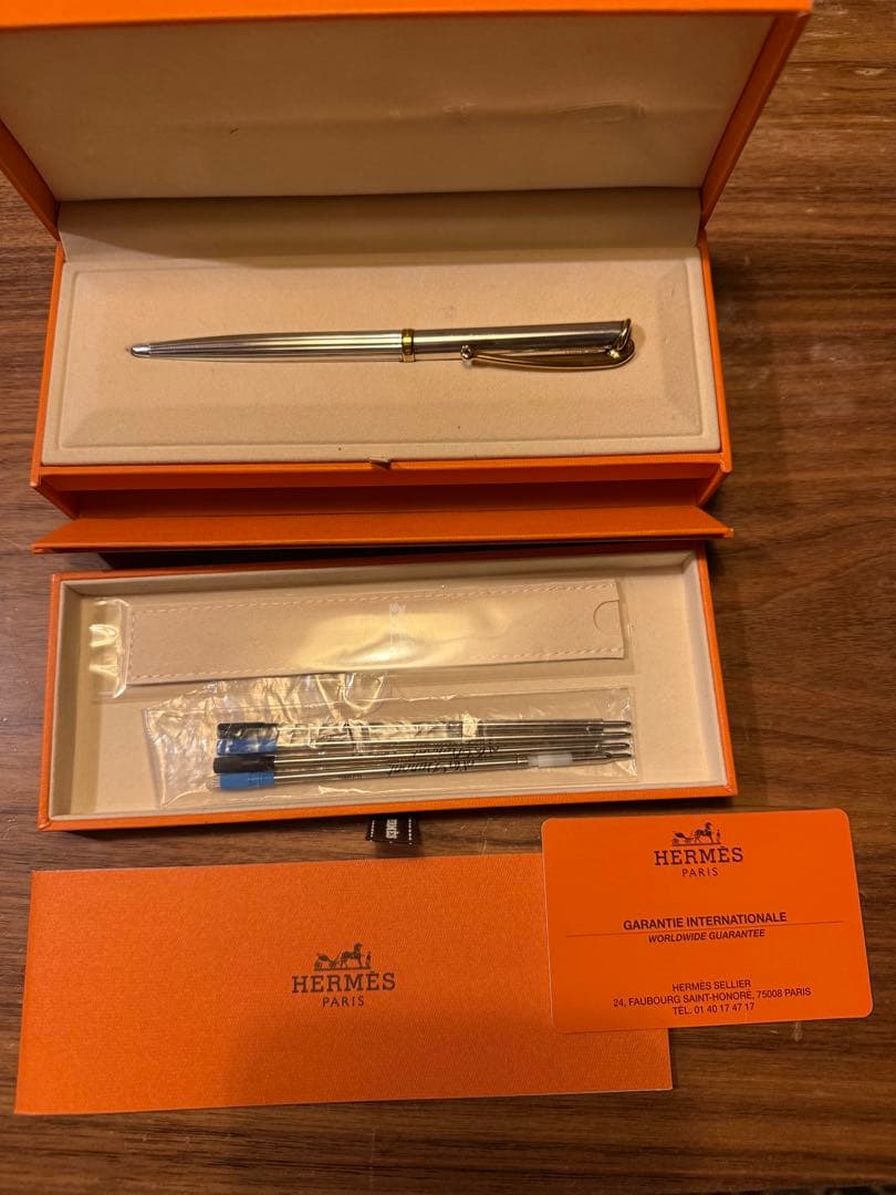 hermes Allegro アレグロ シルバー シャープペンシル ボールペン