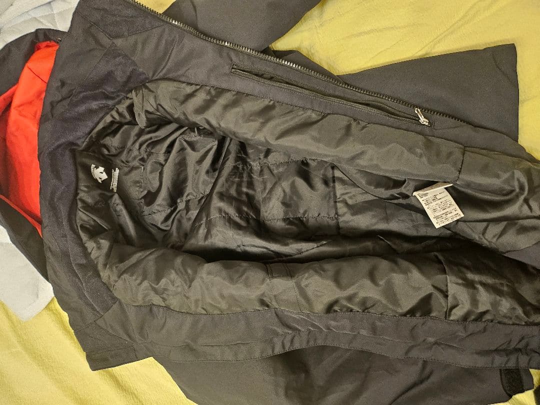 DESCENTE スキーウェア 黒/赤