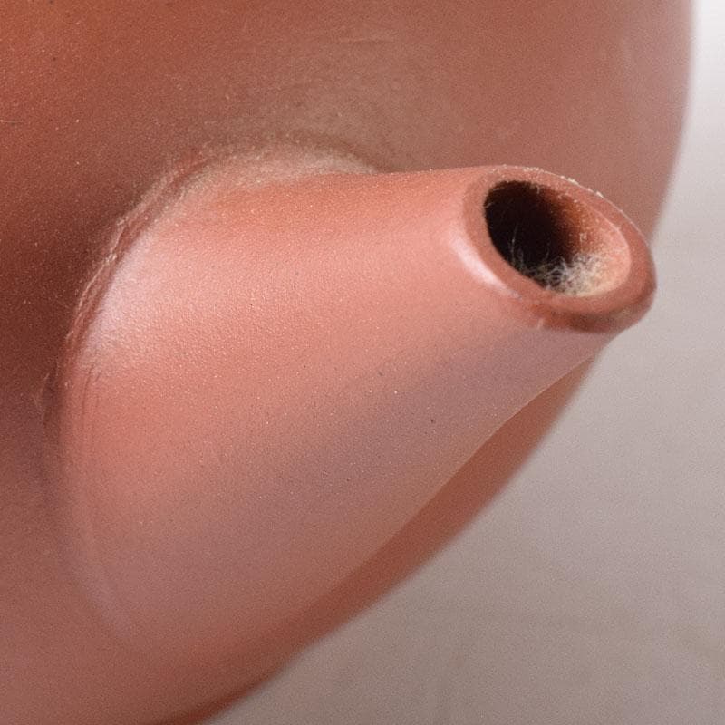 中国　荊渓恵孟臣製　 紫砂　朱泥　急須　茶壷　V　R8274